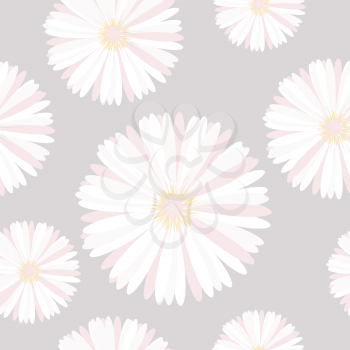 Seamless background with delicate flowers