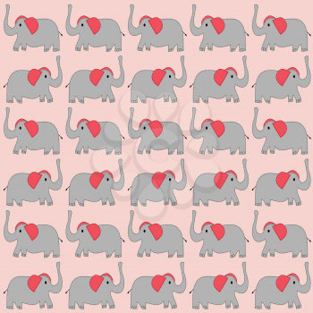 Cartoon elephants background