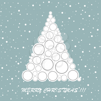 Christmas tree greeting card
