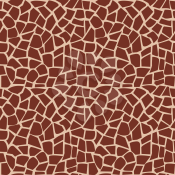 Giraffe fur pattern, seamless background