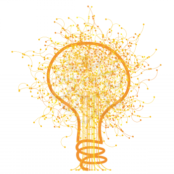 Illustration of a creatibe light bulb