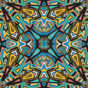 Abstract colored mosaic Kaleidoscope background