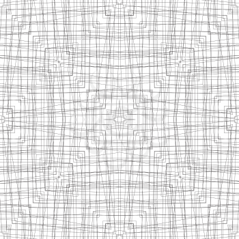 Black and white line fabric seamless pattern