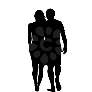 Royalty Free Clipart Image of a couple