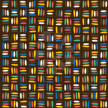 Seamless african background with stripes colorful lines