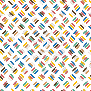 Seamless pattern with oblique colored sticks