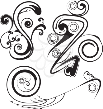 Royalty Free Clipart Image of a Collection of Ornaments