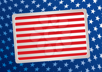 Royalty Free Clipart Image of an American Flag Inspired Background