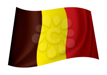 Royalty Free Clipart Image of a Belgian Flag