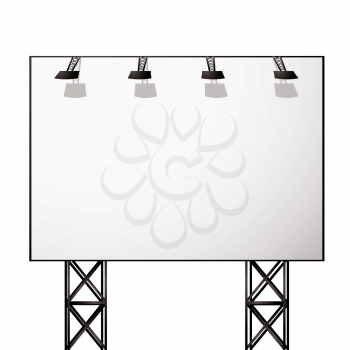 Royalty Free Clipart Image of a Blank Billboard