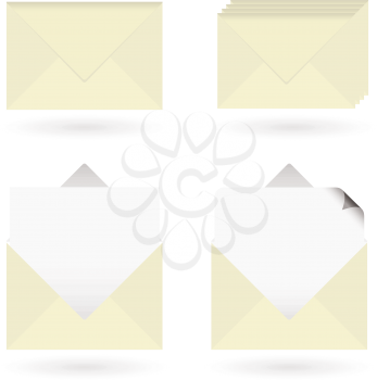 Royalty Free Clipart Image of Envelopes