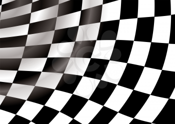 Royalty Free Clipart Image of a Checkered Flag Background