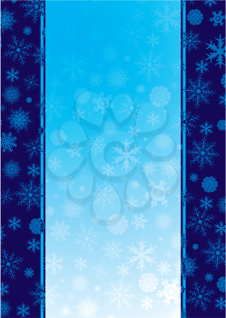 Royalty Free Clipart Image of a Snowflake Background