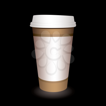 Royalty Free Clipart Image of a Takeout Cup