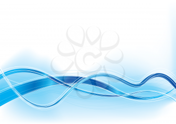 Royalty Free Clipart Image of a Blue and White Background