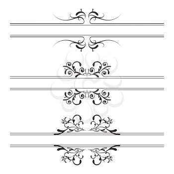 Royalty Free Clipart Image of a Set of Decorative Elements