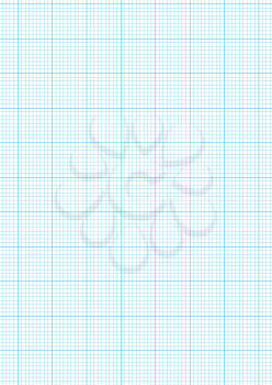 Royalty Free Clipart Image of Blue Graph Paper