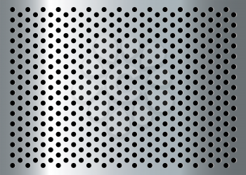 Royalty Free Clipart Image of a Metal Grill