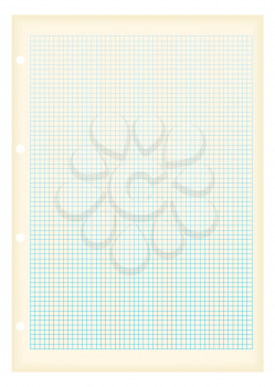 Royalty Free Clipart Image of Graph Paper