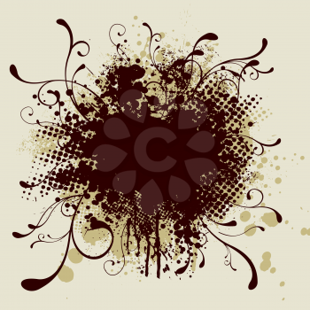 Royalty Free Clipart Image of an Inkblot