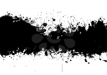 Royalty Free Clipart Image of a Black Ink Border