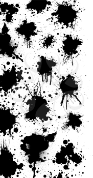 Royalty Free Clipart Image of an Ink Spatter Border