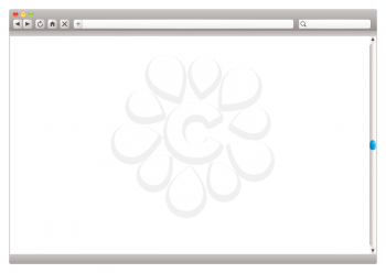 Royalty Free Clipart Image of a Browser Window