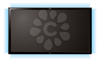 Royalty Free Clipart Image of a TV Screen