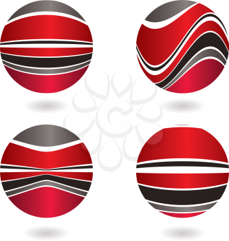 Royalty Free Clipart Image of a Marbles