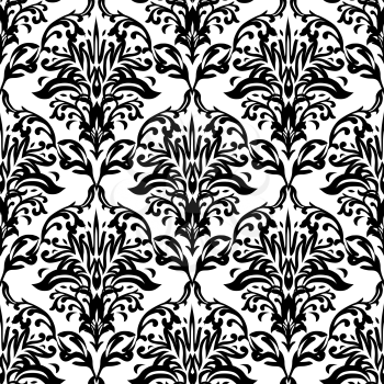 Royalty Free Clipart Image of a Black and White Background