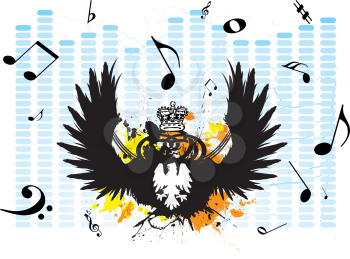 Royalty Free Clipart Image of a Music Background