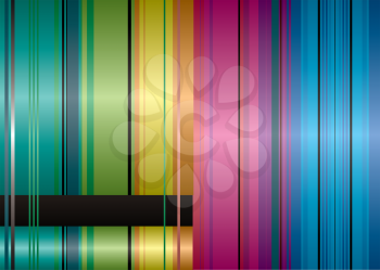 Royalty Free Clipart Image of a Vertical Striped Background With a Blank Space