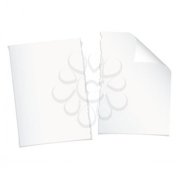 Royalty Free Clipart Image of White Paper