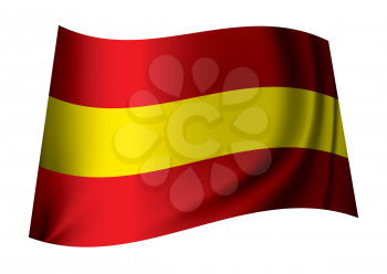 Royalty Free Clipart Image of Spain Flag