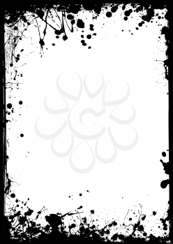 Royalty Free Clipart Image of an Ink Frame