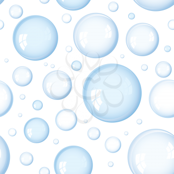 Royalty Free Clipart Image of a Water Bubble Background
