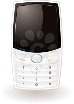 Royalty Free Clipart Image of a Mobile Phone