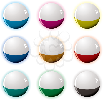 Royalty Free Clipart Image of Balls