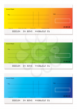 Brightly colored check payment with room to add your own amount