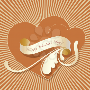 Royalty Free Clipart Image of a Valentine's Day Background