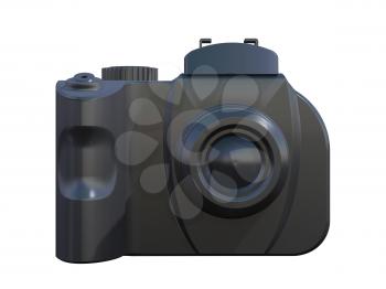 Royalty Free Clipart Image of a Rubber Gloss Camera