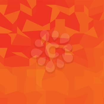 Low polygon style illustration of a fire red abstract background.