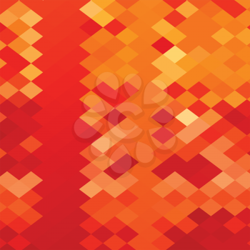 Low polygon style illustration of a red weave abstract background.