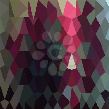 Low polygon style illustration of a burgundy abstract background.