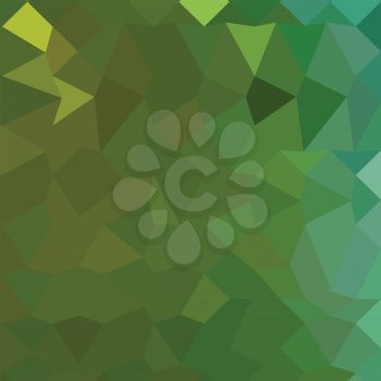 Low polygon style illustration of dark pastel green abstract geometric background.