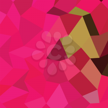Low polygon style illustration of american rose abstract geometric background.
