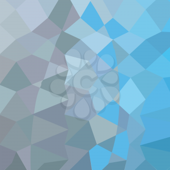 Low polygon style illustration of a clair de lune grey abstract geometric background.