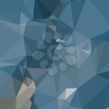 Low polygon style illustration of a cerulean frost blue abstract geometric background.