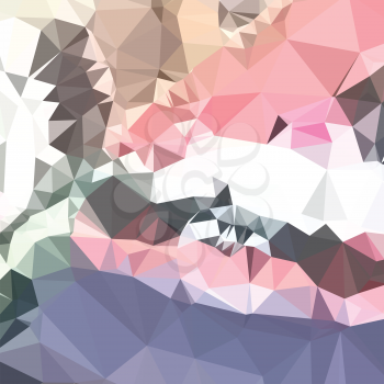Low polygon style illustration of a lavender pink abstract geometric background.