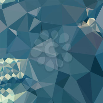 Low polygon style illustration of a cadet blue abstract geometric background.